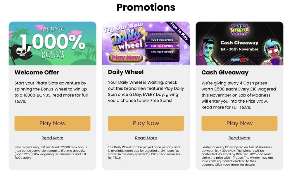 pirate slots casino